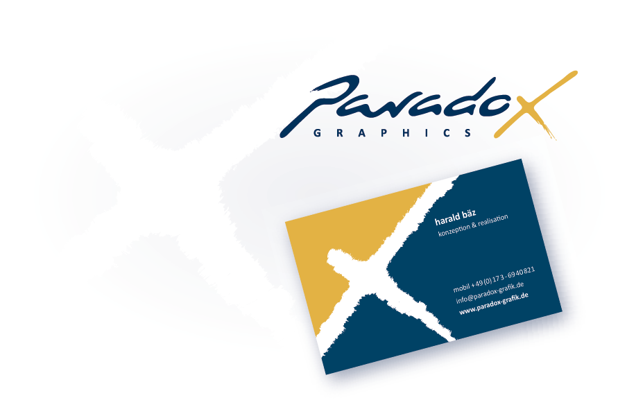 Visitenkarte: Paradox GRAPHICS das Grafiklabor